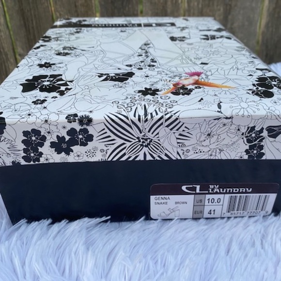 NIB Laundry Python Platform Sandals Size 10 - Picture 10 of 10